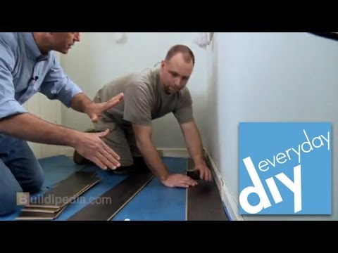 how to attach underlayment for laminate floor