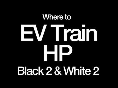 how to ev pokemon black