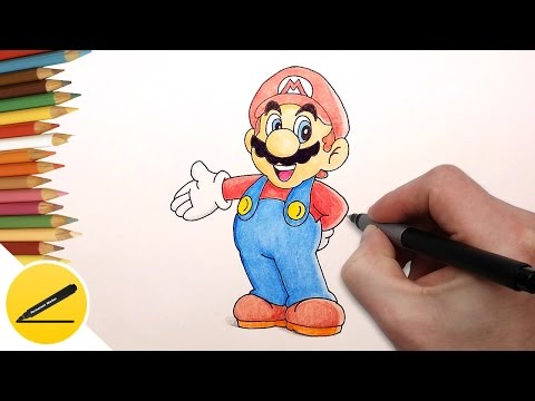 video-linktoworks-How to Draw Super Mario Step by Step (Nintendo Games ...