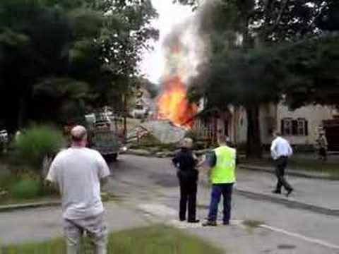 Blast rocks quiet  Easton neighborhood