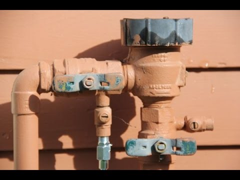 how to isolate water to house