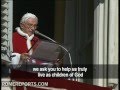 Pope asks Catholics to show their faith by word and deed