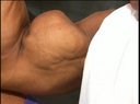 Bodybuilder Josh Bergeron huge peaked biceps