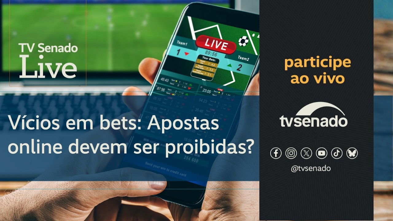 Vício em bets: apostas online devem ser proibidas? TV Senado Live