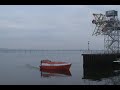 Freefall Lifeboat Trials in Dundee