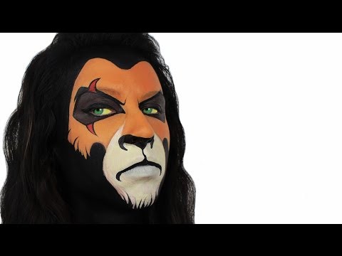 how to face paint a lion