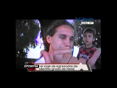 VIDEO: Messi a los 12 años en un viaje tras culminar la primaria
