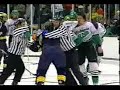 Massive college hockey fight