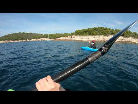 Croatia sea kayaking on river runners Dagger Axiom