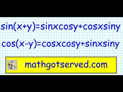 how to prove sum and difference identities