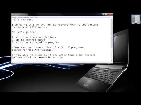 how to repair fn key on asus