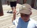 Young Boy fishing in Port Aransas Texas