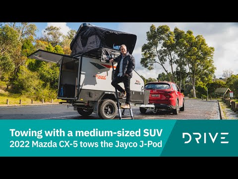 towing with a medium suv  mazda cx 5 tows the jayco j pod  drivecomau