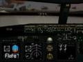 Sunset landing in the PMDG 737