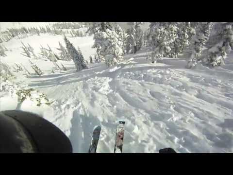 Отличный лыжный фрирайд в Fernie