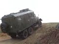 Russian ZIL 6x6 truck goes offroading Russian ZIL 6x6 truck goes offroading