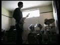 Guitar and drum jamming session