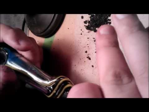 how to collect resin from a pipe
