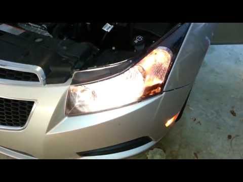 2013 GM Chevrolet Cruze – Testing Headlights After Replacing Bulb – Samsung Galaxy S3