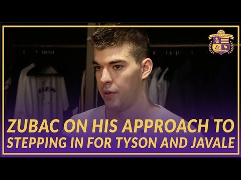 Video: Lakers Post Game: Zubac On Having 2 Solid Games In a Row Filling In As the Starter