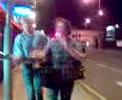 william varley and tom farrer singing along the street...