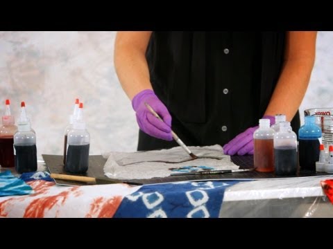 how to paint a tie dye effect