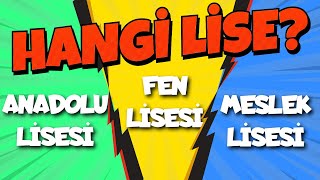 HANGİ LİSE SANA GÖRE?  Kendini Test Et! ( Fen A