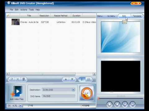 Como criar um dvd com o xilisoft dvd creator