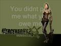 Mercenaries 2 - Oh no you didnt [Full] W/ Lyrics