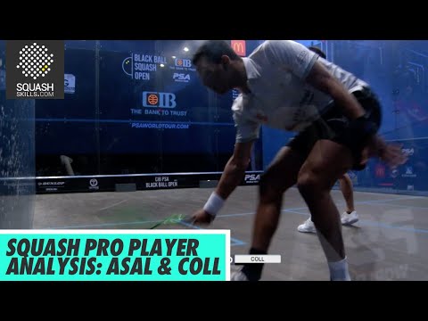 Squash Pro Player Analysis: Coll & Asal - Deep BH Movement