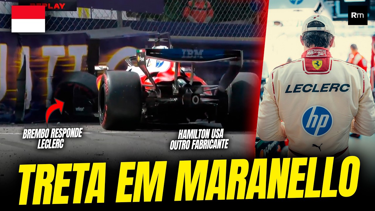 BREMBO DÁ INVERTIDA EM LECLERC, E FERRARI TEM PROBLEMÃO COMERCIAL COM HAMILTON USANDO FREIO RIVAL