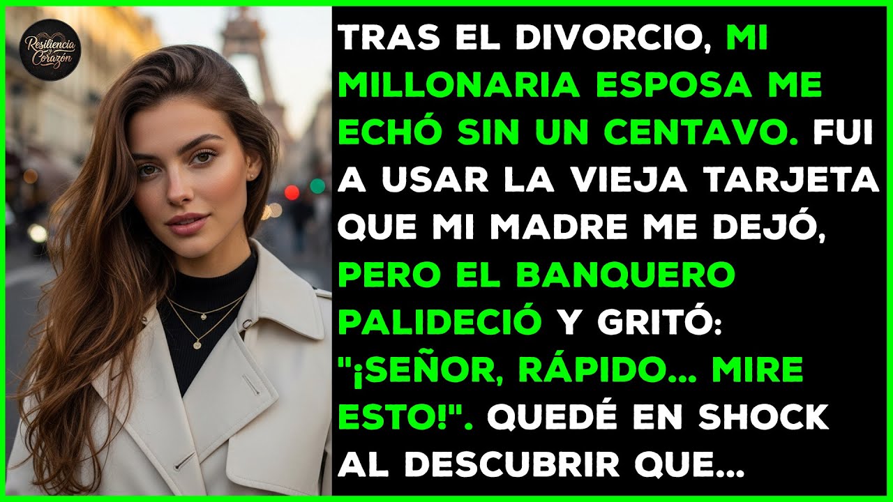 Mi esposa me echó. Usé la tarjeta de mi madre y el banco entró en pánico. Me sorprendí al…