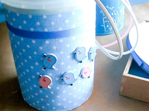Reciclar y decorar botes de leche infantil | Manualidades