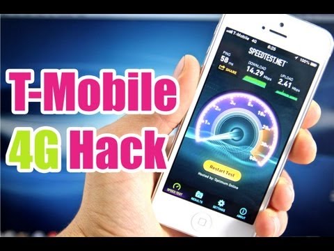 How To Double Your T-mobile 4G Speeds On iPhone 5 Hack - NO Jailbreak Required!