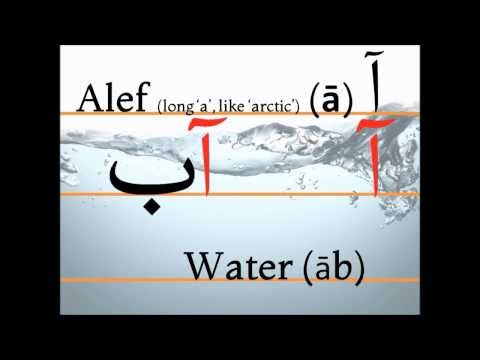 Учим персидский алфавит (alef, āb)