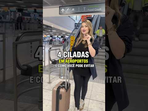 4 Ciladas em aeroportos e como você pode evitar cada uma delas! ✈️ #viagem #aeroporto #bagagem