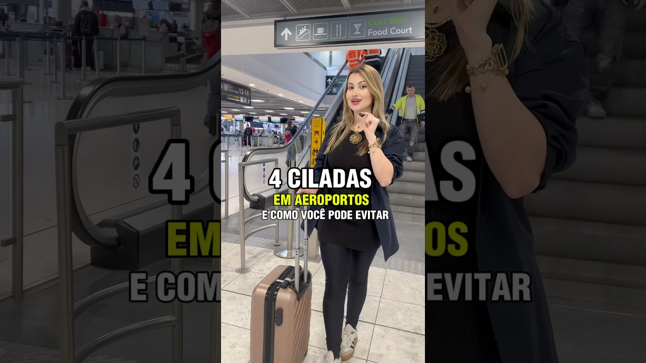 4 Ciladas em aeroportos e como você pode evitar cada uma delas! ✈️ #viagem #aeroporto #bagagem