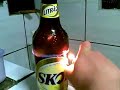 Fabricação de um copo da SKOL. Como cortar a garrafa para virar um copo.