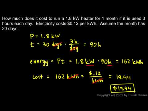 how to calculate kwh