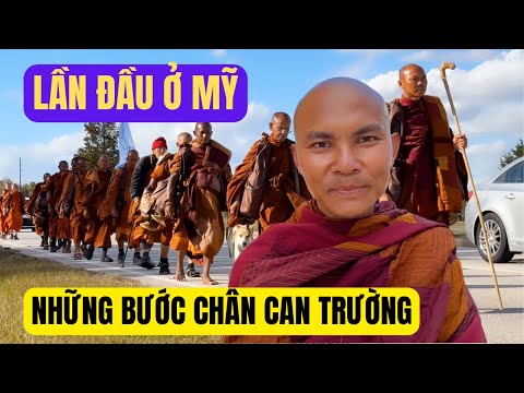LẦN ĐÂU TIEN CÁC SƯ VIỆT NAM; LÀO; THÁI LAN ĐI BỘ 2300 km CẦU NGUYỆN HÒA BÌNH
