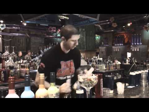 Hugh gets a drink at KahunaVille