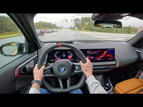 2025 BMW X3 M50 xDrive - Rainy POV First Drive (Binaural Audio)