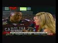 Eric Norwood toasts during ESPN interview Eric Norwood toasts during ESPN interview