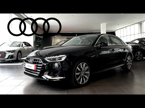 Tổng quan chi tiết Nội thất và Ngoại thất Audi A4 Plus màu Đen Mythos (Black) - Nội thất Nâu Okapi