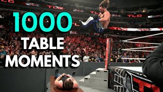 WWE 1000 Table Moments