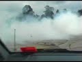 Wazza from Commperformance on the skidpan