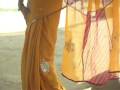 videos de Olive green Pure Georgette Leheriya Saree with Blouse