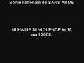 Avant-première du film : SANS ARME NI HAINE NI VIOLENCE