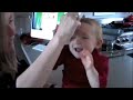 brushing mom\