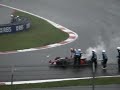 acidente Alonso - GP Japão 2007 acidente Alonso - GP Japão 2007